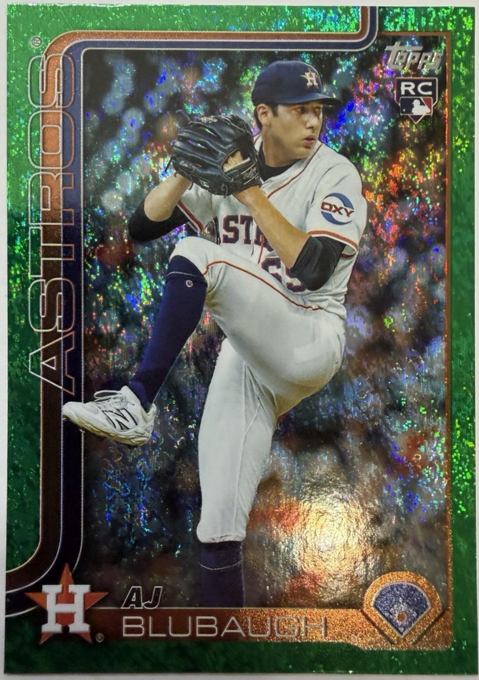 AJ Blubaugh [Green Rainbow Foil] #US177