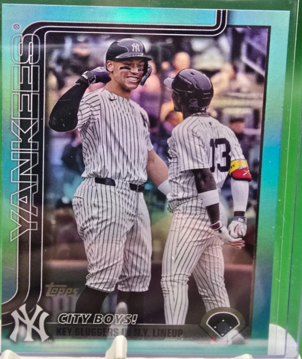 Aaron Judge / Jazz Chisholm Jr. [Aqua Rainbow Foil] #US85