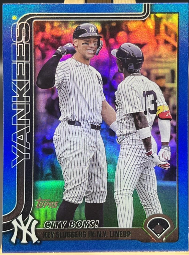 Aaron Judge / Jazz Chisholm Jr. [Blue Rainbow Foil] #US85