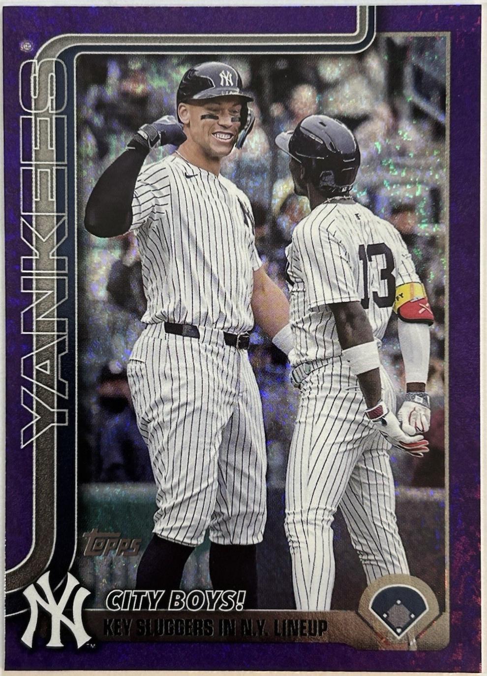 Aaron Judge / Jazz Chisholm Jr. [Holo Purple Foil] #US85
