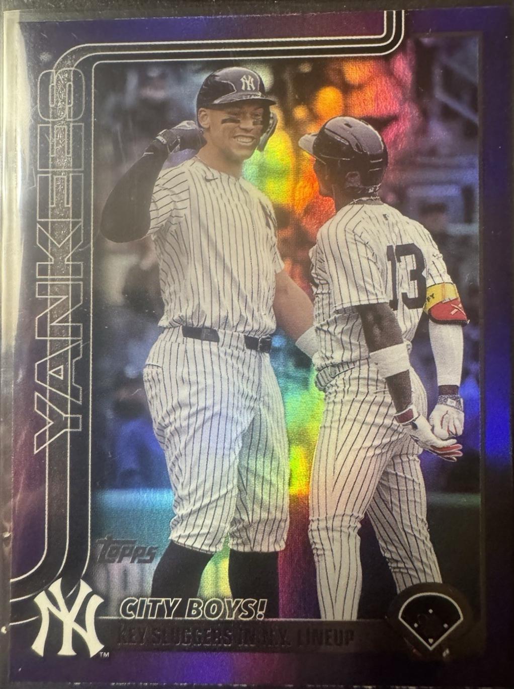 Aaron Judge / Jazz Chisholm Jr. [Purple Rainbow Foil] #US85