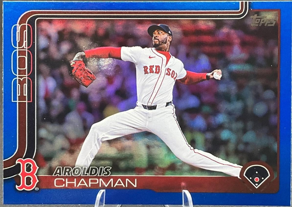 Aroldis Chapman [Blue Rainbow Foil] #US116