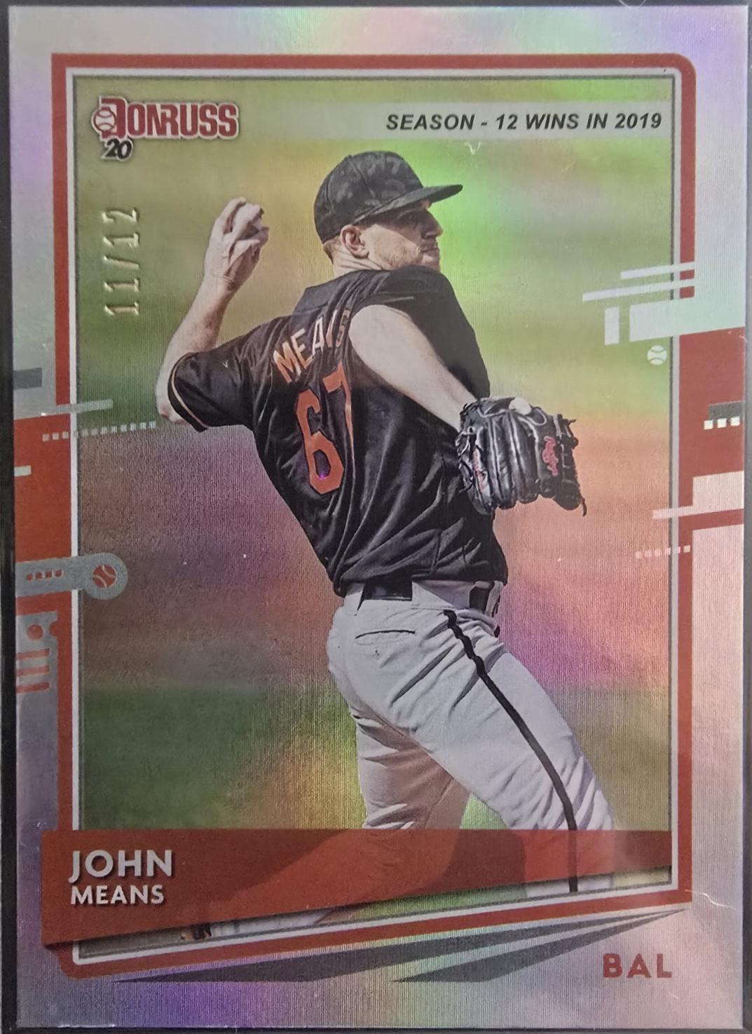 John Means [Season Stat Line] #206