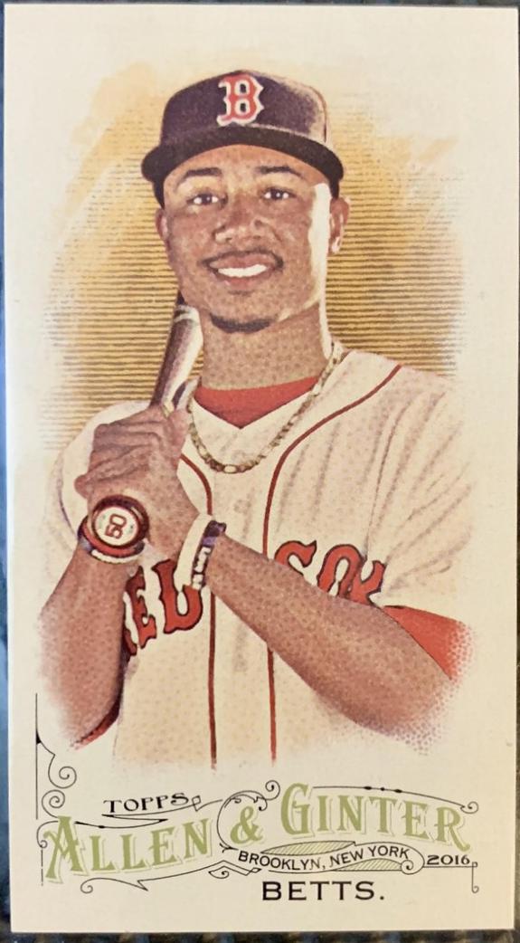 Mookie Betts [Mini No Number A & G Back]