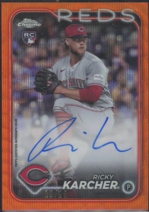 Ricky Karcher [Orange Wave Refractor] #RA-RK