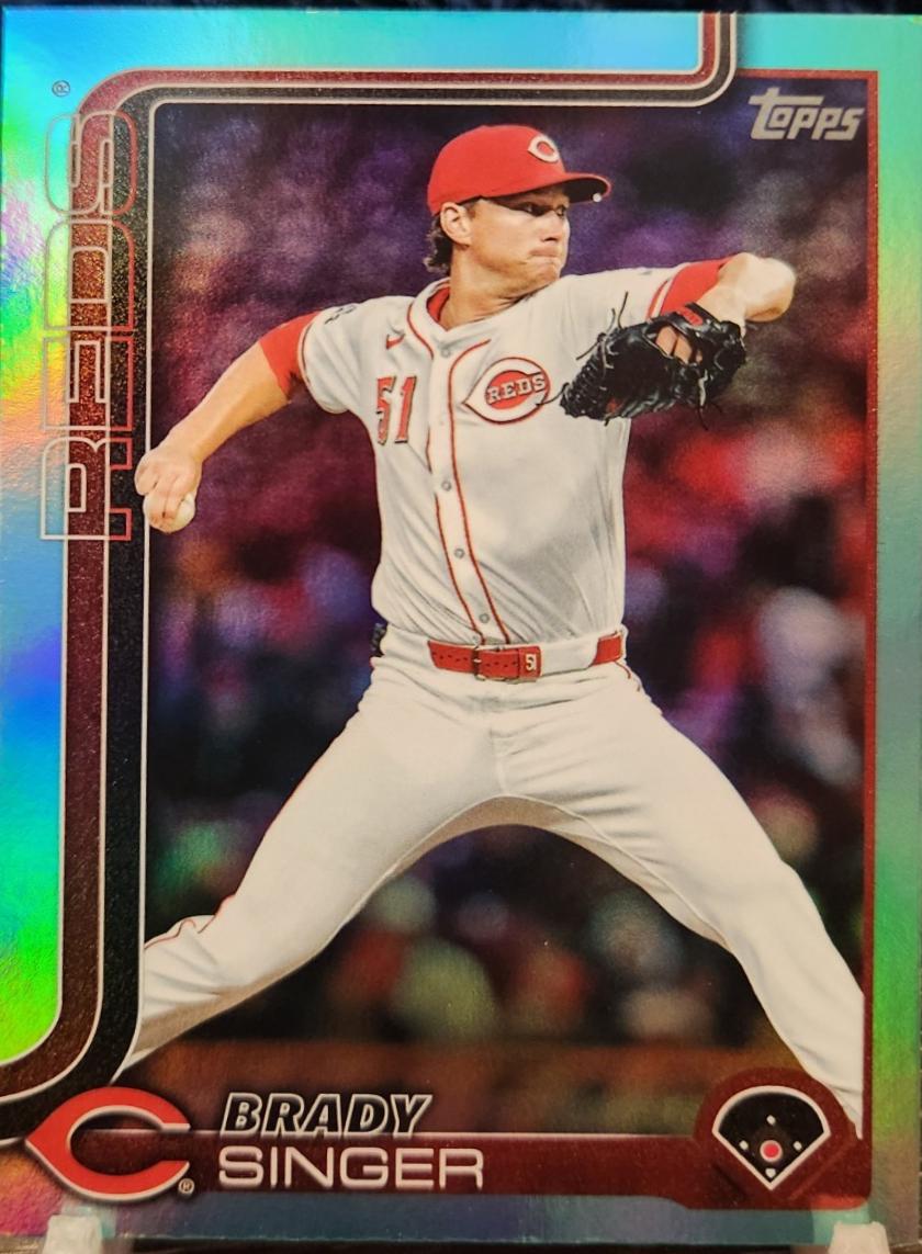 Brady Singer [Aqua Rainbow Foil] #US344