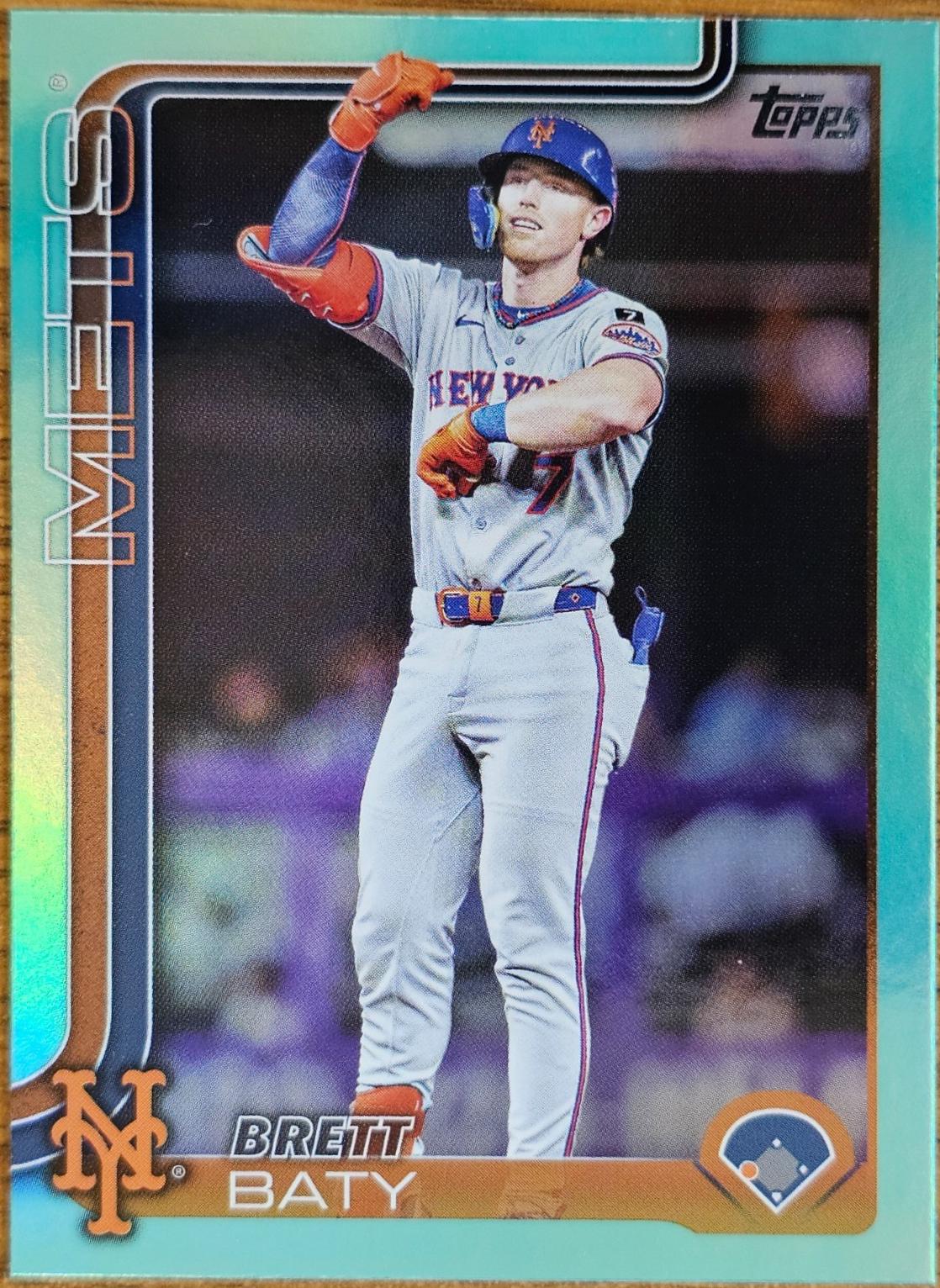 Brett Baty [Aqua Rainbow Foil] #US155