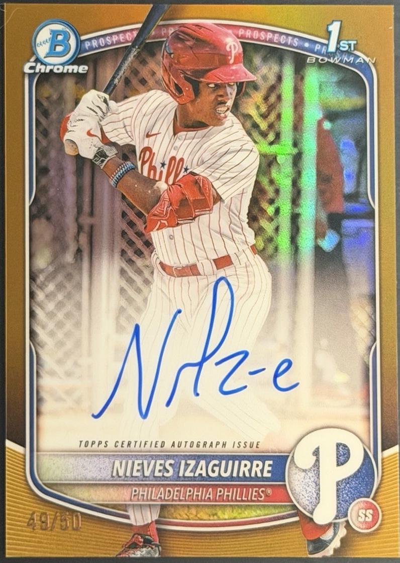 Nieves Izaguirre [Gold Refractor] #CPA-NI