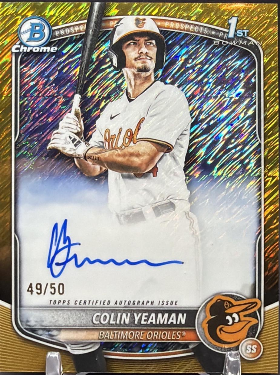 Colin Yeaman [Gold Shimmer Refractor] #CPA-CY