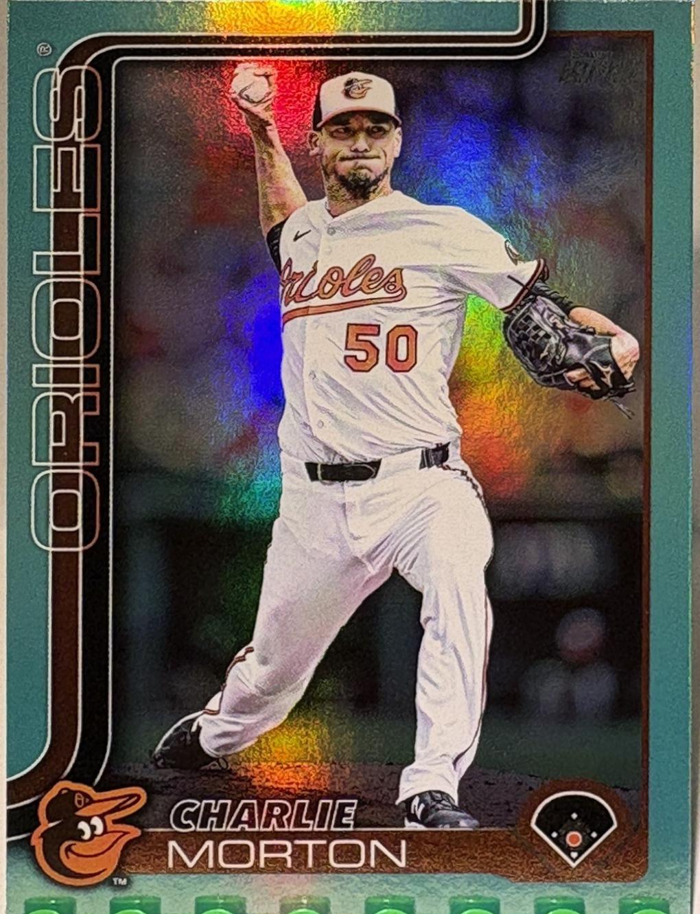 Charlie Morton [Aqua Rainbow Foil] #US242