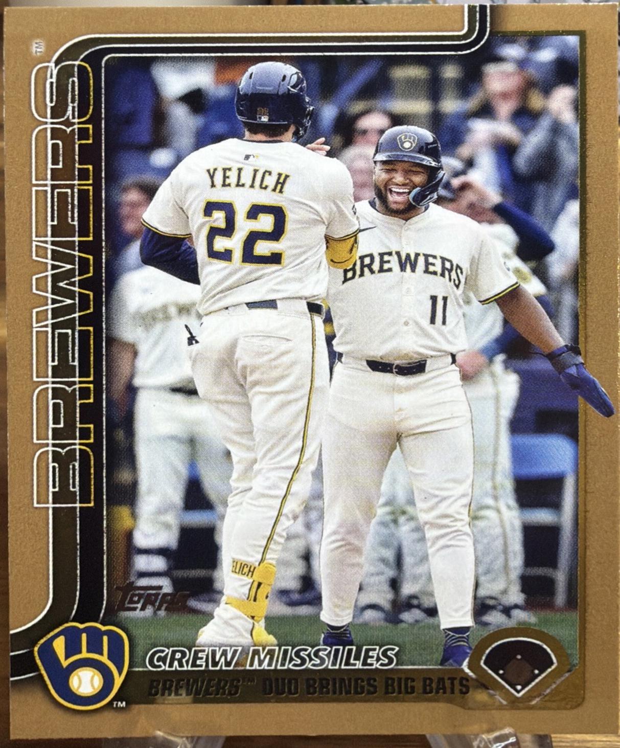 Christian Yelich / Jackson Chourio [Gold Border] #US233