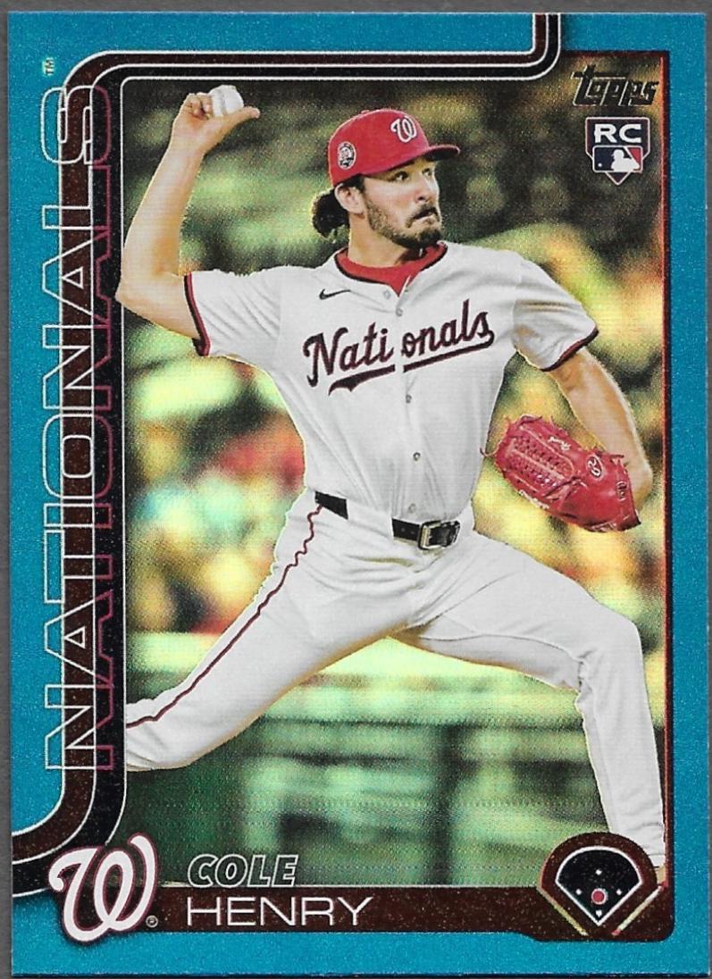 Cole Henry [Blue Rainbow Foil] #US186