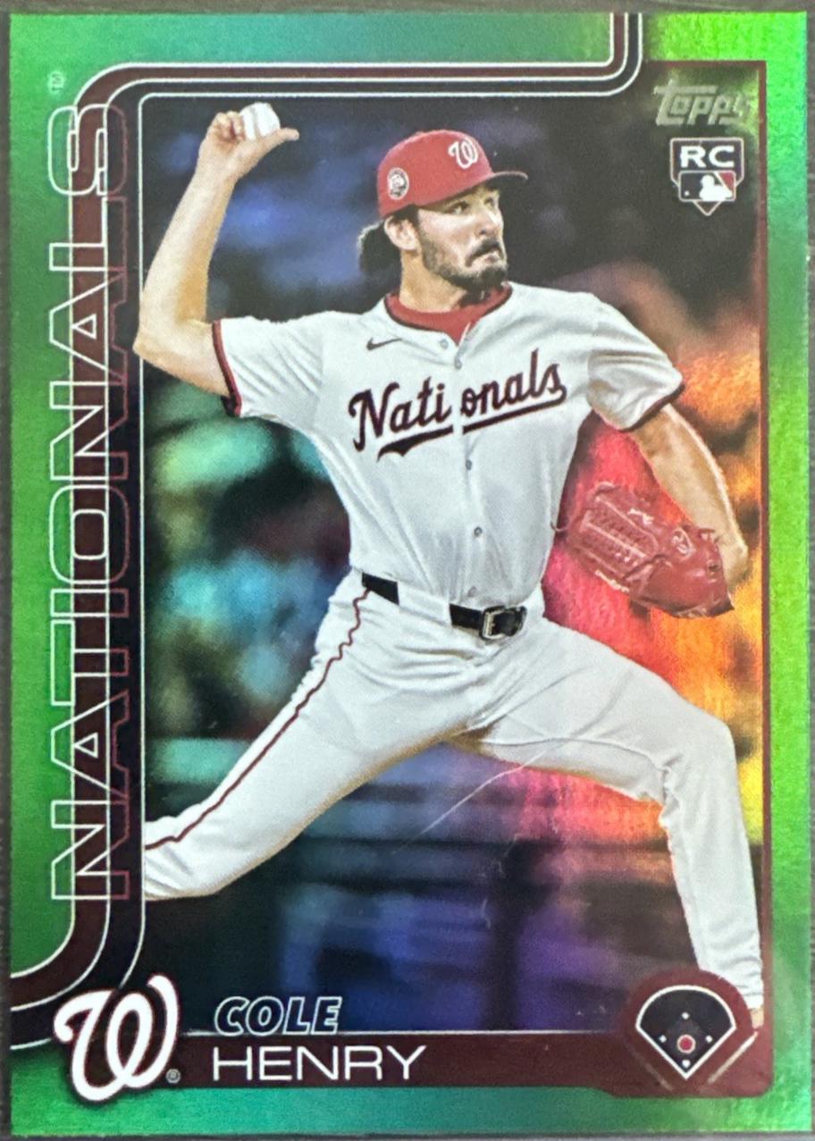 Cole Henry [Green Rainbow Foil] #US186