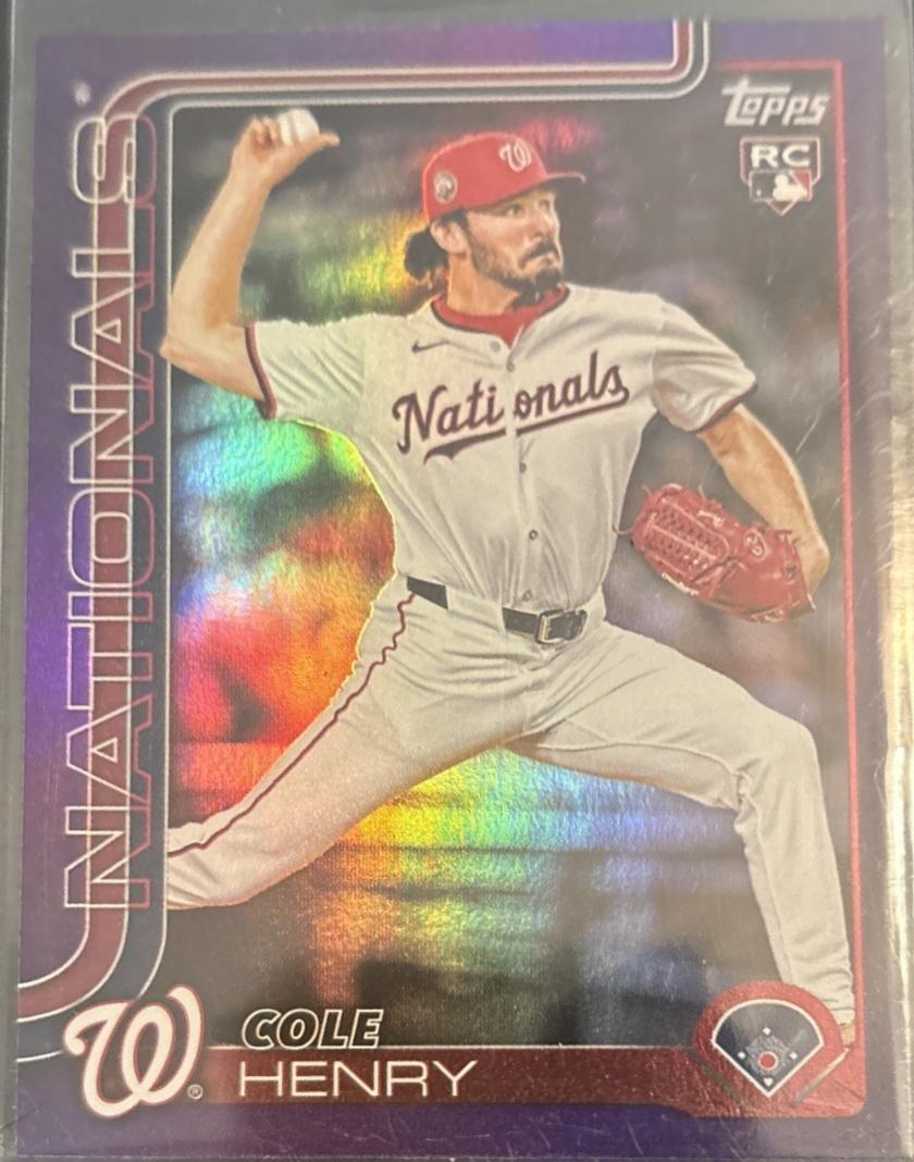 Cole Henry [Purple Rainbow Foil] #US186