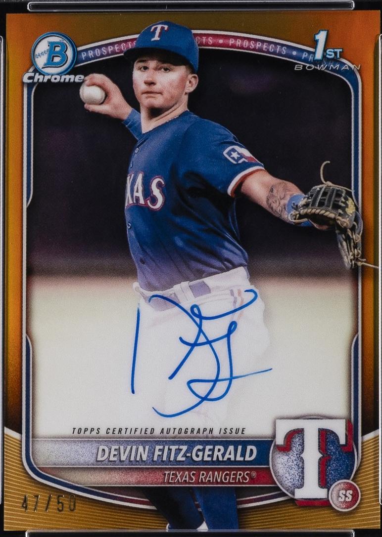 Devin Fitz-Gerald [Gold Refractor] #CPA-DF
