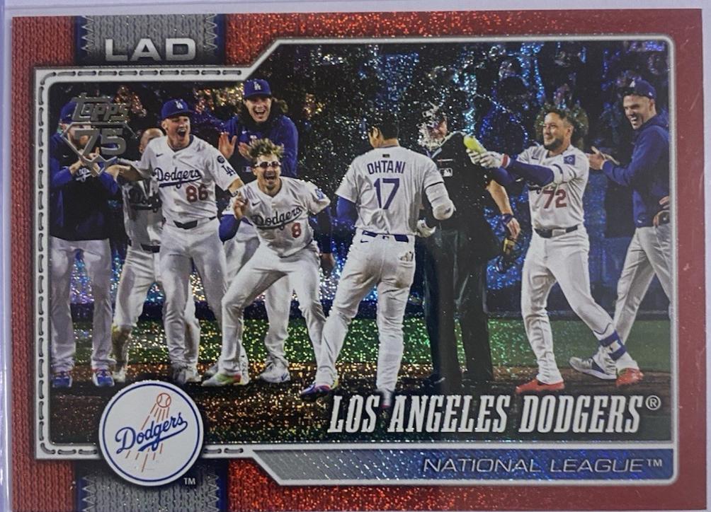 Los Angeles Dodgers [Red Sandglitter] #256