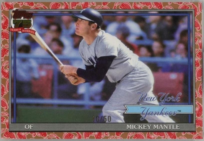 Mickey Mantle [Koi Fish Gold] #T91-48