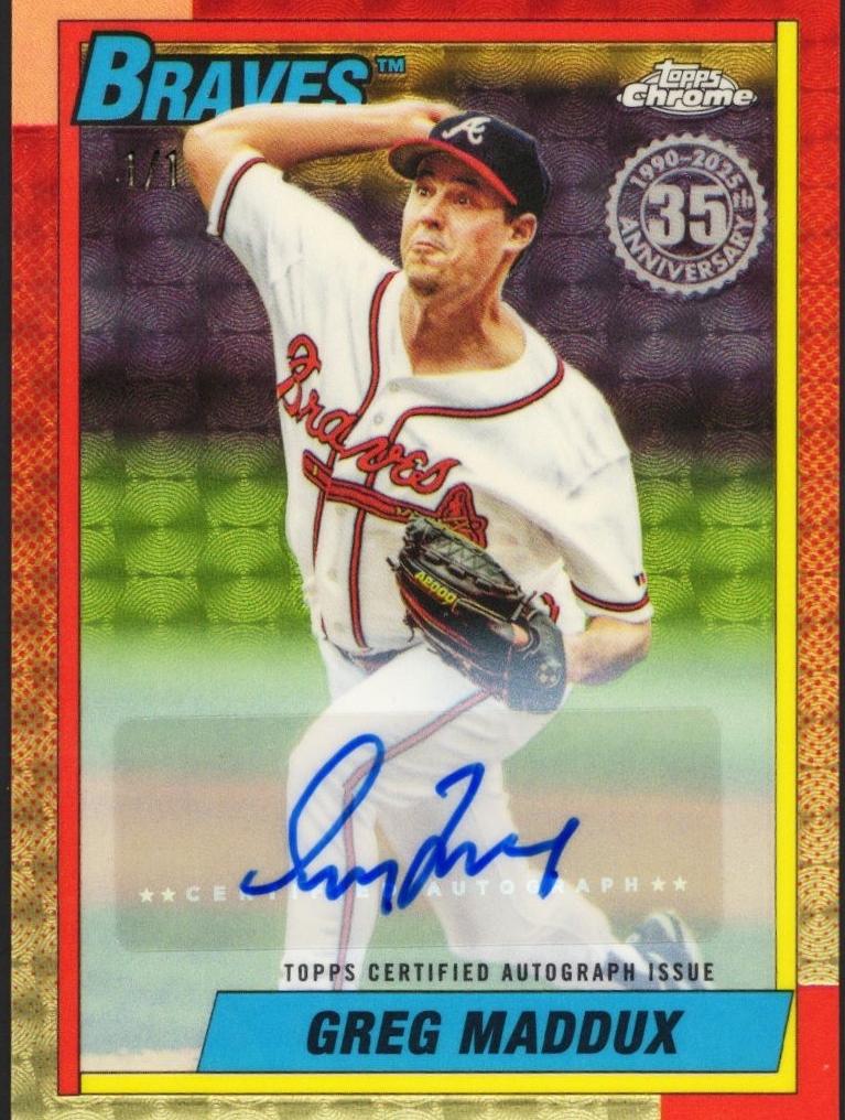 Greg Maddux [SuperFractor Autograph] #U90C-60