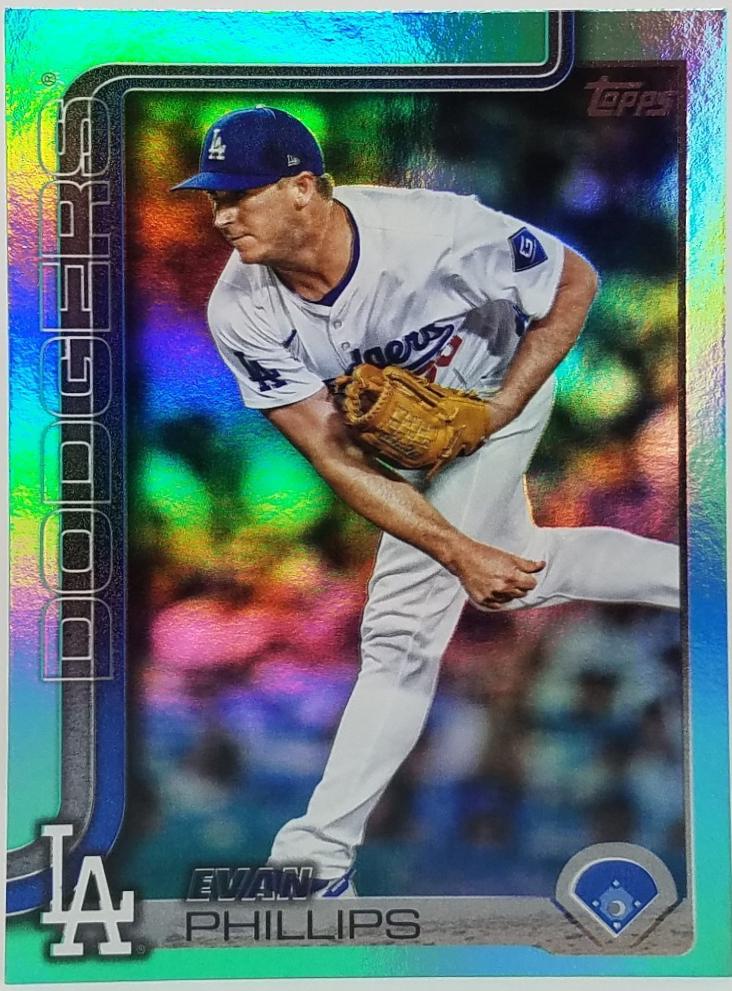 Evan Phillips [Aqua Rainbow Foil] #US18