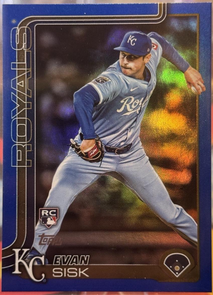 Evan Sisk [Blue Rainbow Foil] #US176