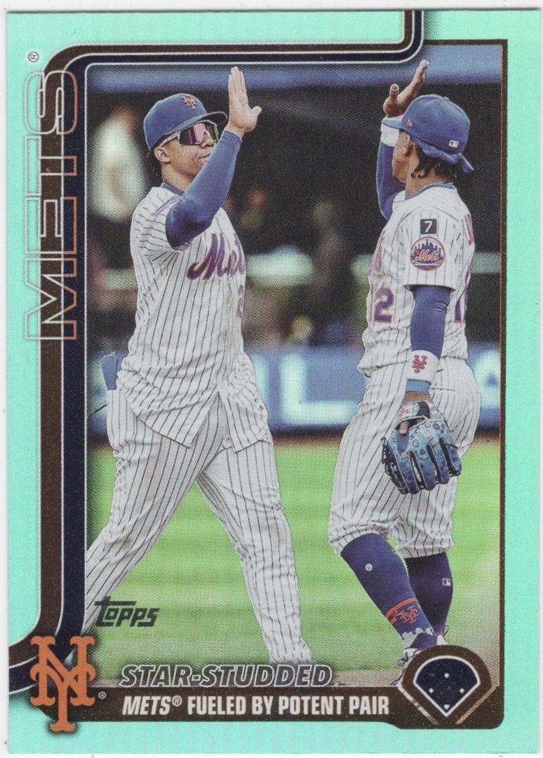Francisco Lindor / Juan Soto [Aqua Rainbow Foil] #US260