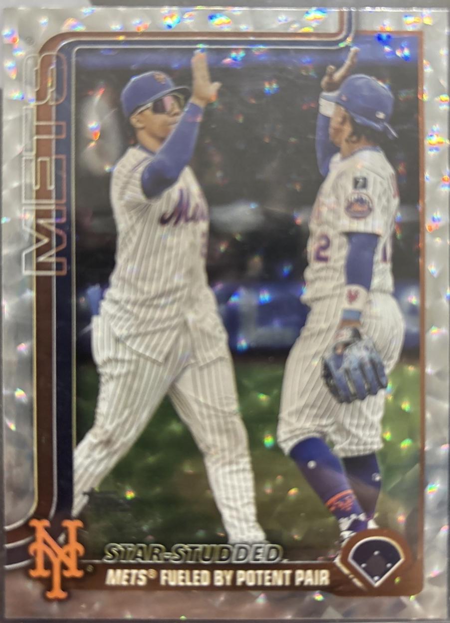 Francisco Lindor / Juan Soto [Silver Crackle Foil] #US260