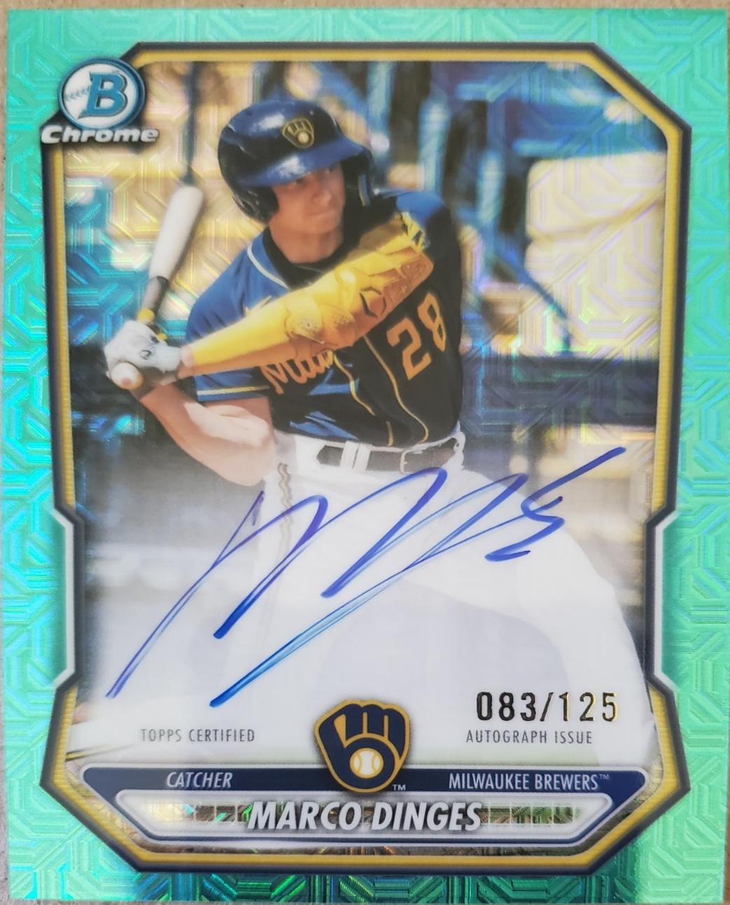 Marco Dinges [Yellow Mojo Refractor] #CPA-MD