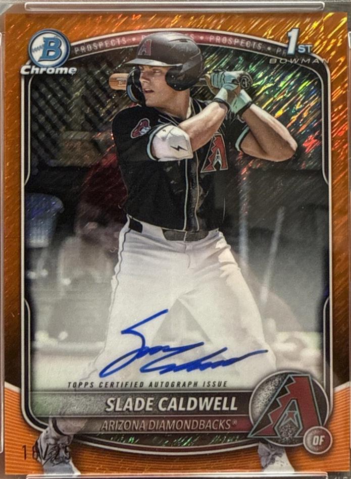 Slade Caldwell [Orange Shimmer Refractor] #CPA-SC
