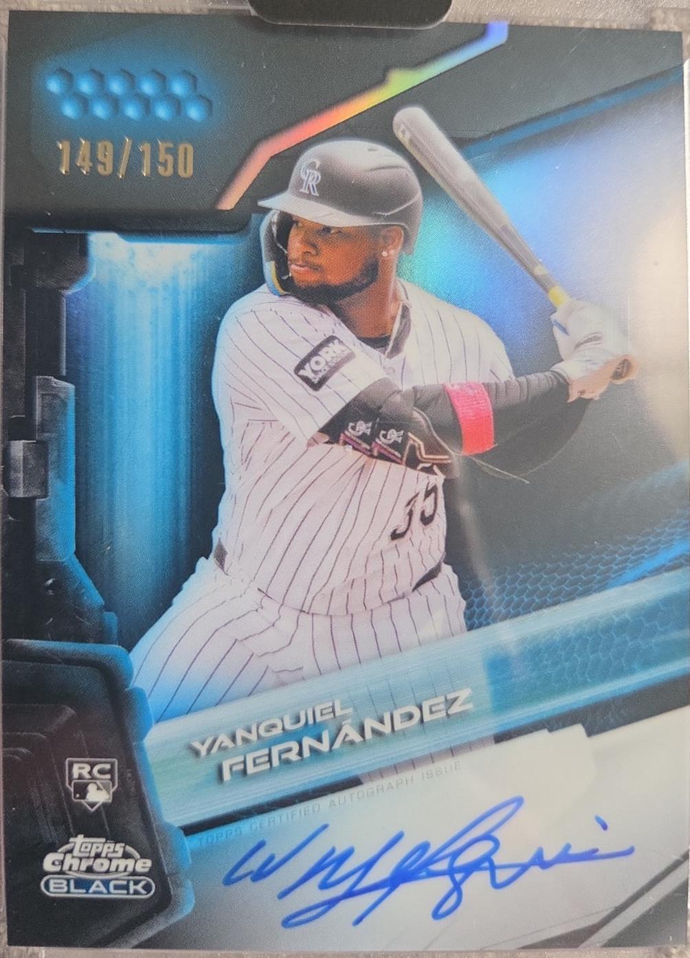 Yanquiel Fernandez [Blue Refractor] #CBA-YF