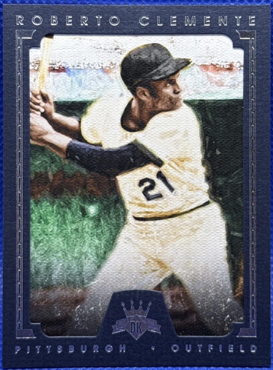 Roberto Clemente [Green Background Blue Framed] #17