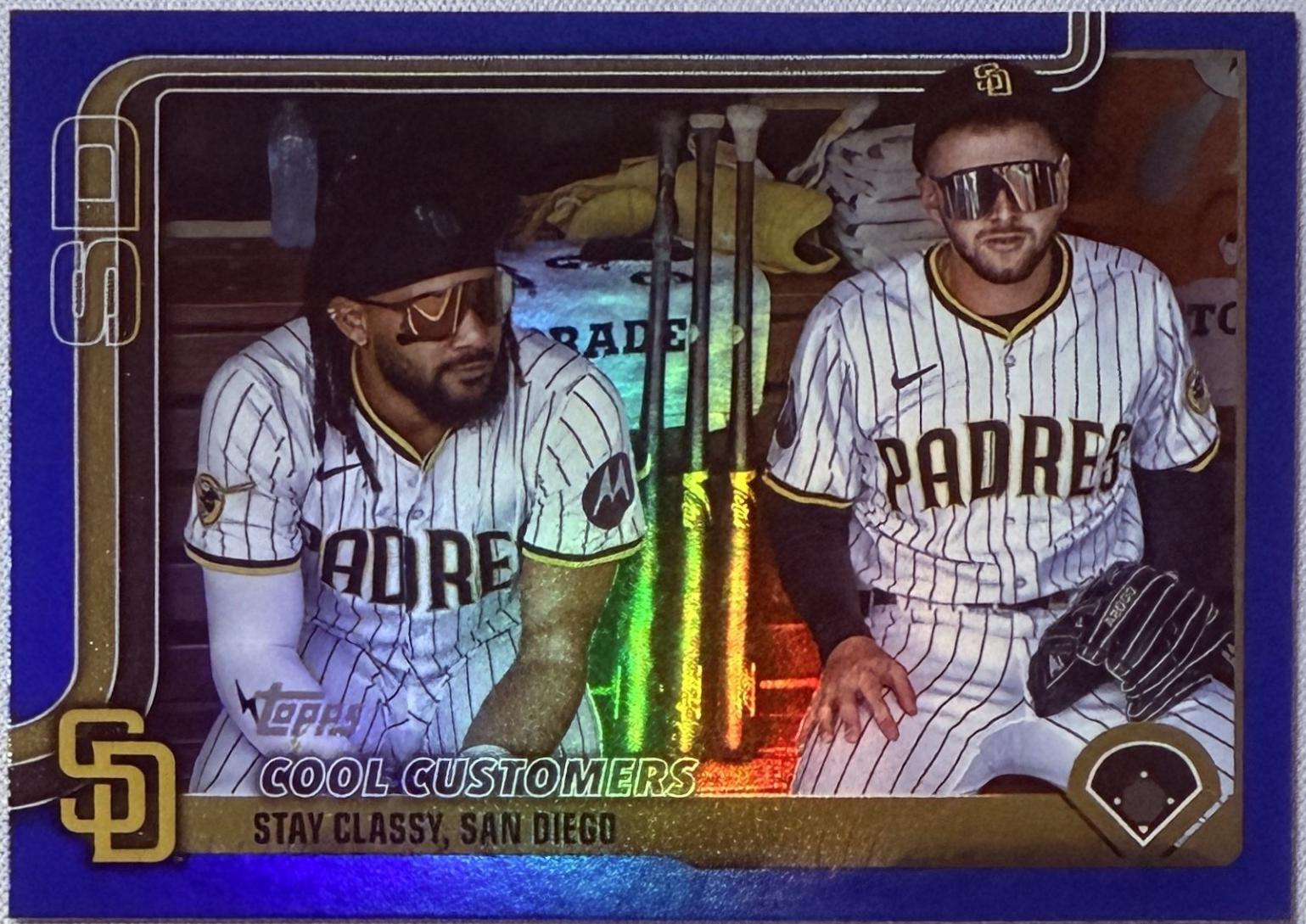 Jackson Merrill / Fernando Tatis Jr. [Blue Rainbow Foil] #US221