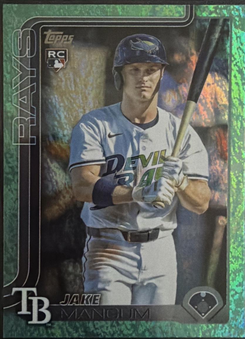 Jake Mangum [Holo Aqua Foil] #US306