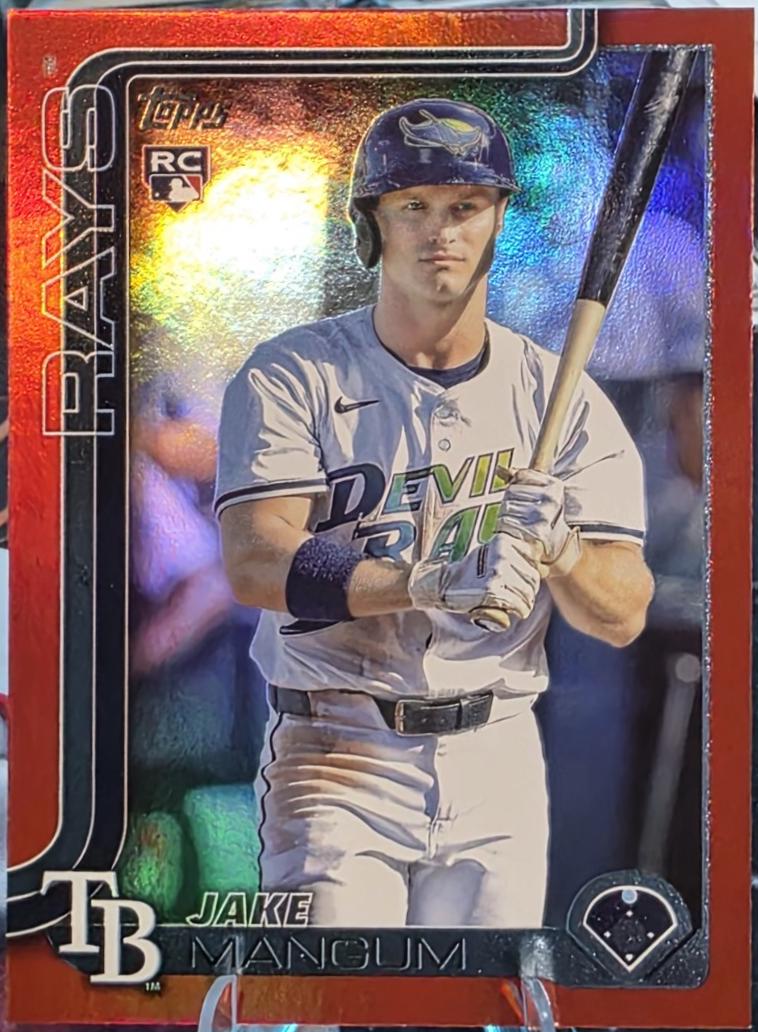 Jake Mangum [Red Rainbow Foil] #US306
