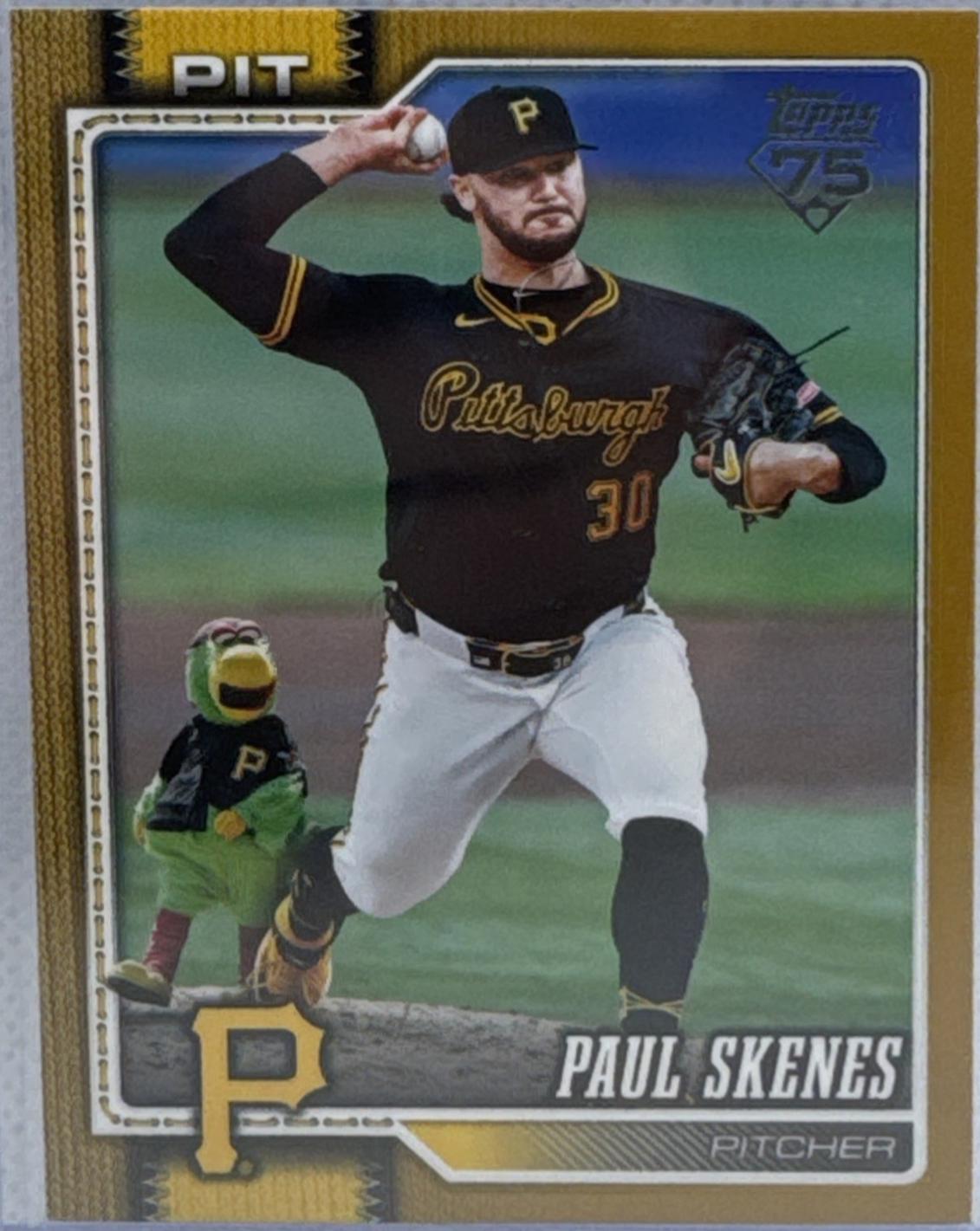 Paul Skenes [Gold Hidden Mascot] #100