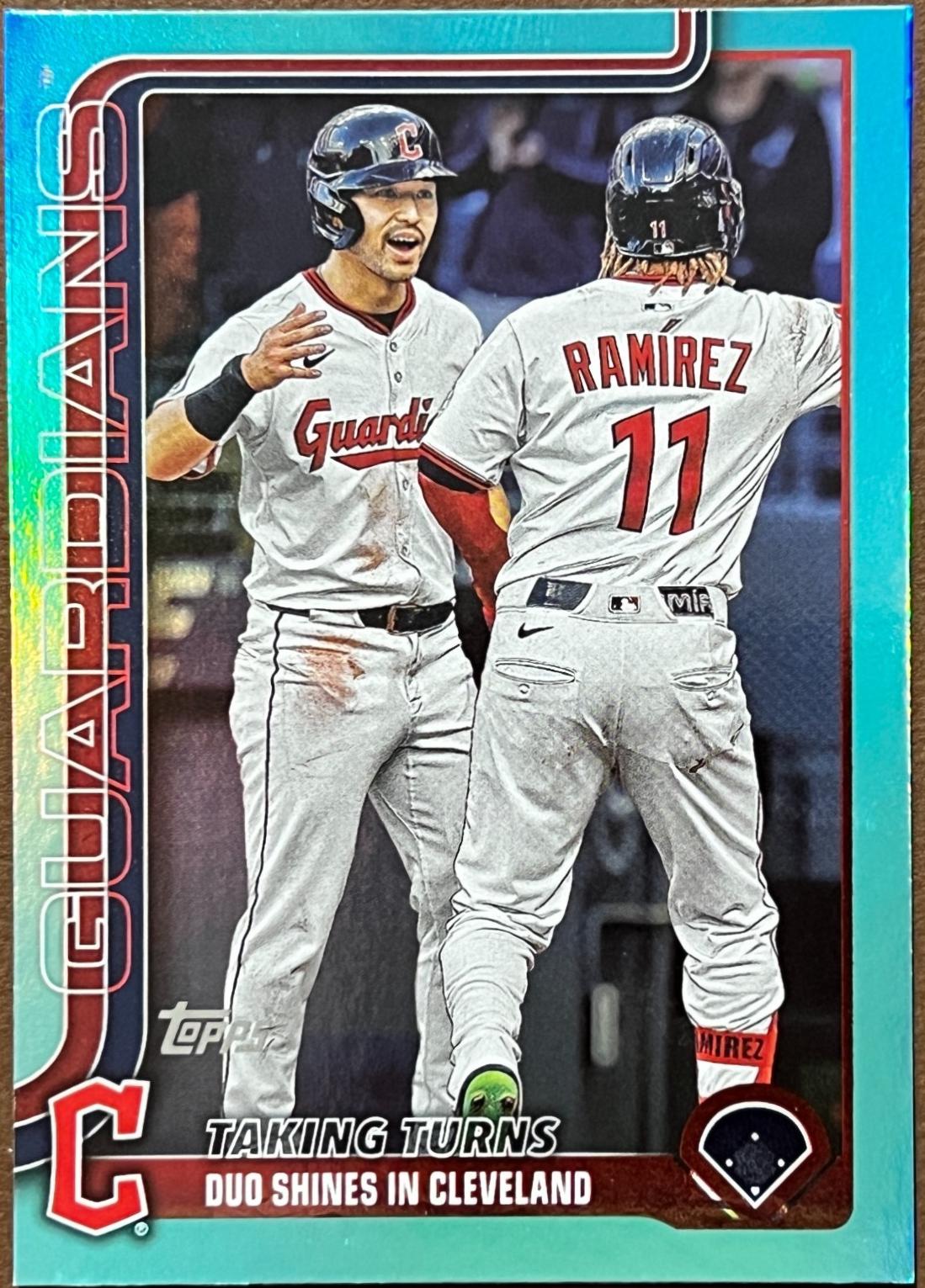 Jose Ramirez / Steven Kwan [Aqua Rainbow Foil] #US26
