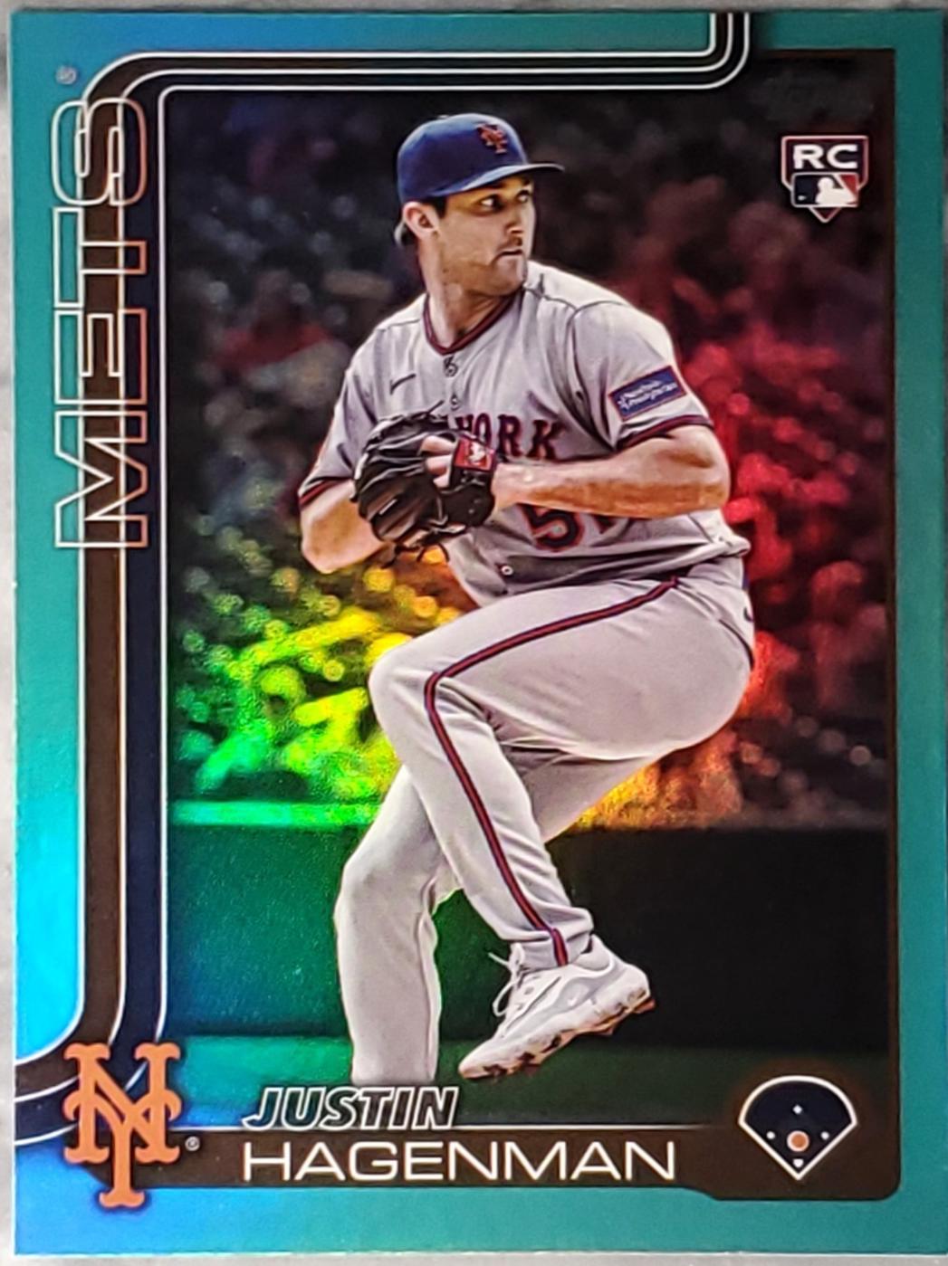 Justin Hagenman [Aqua Rainbow Foil] #US108