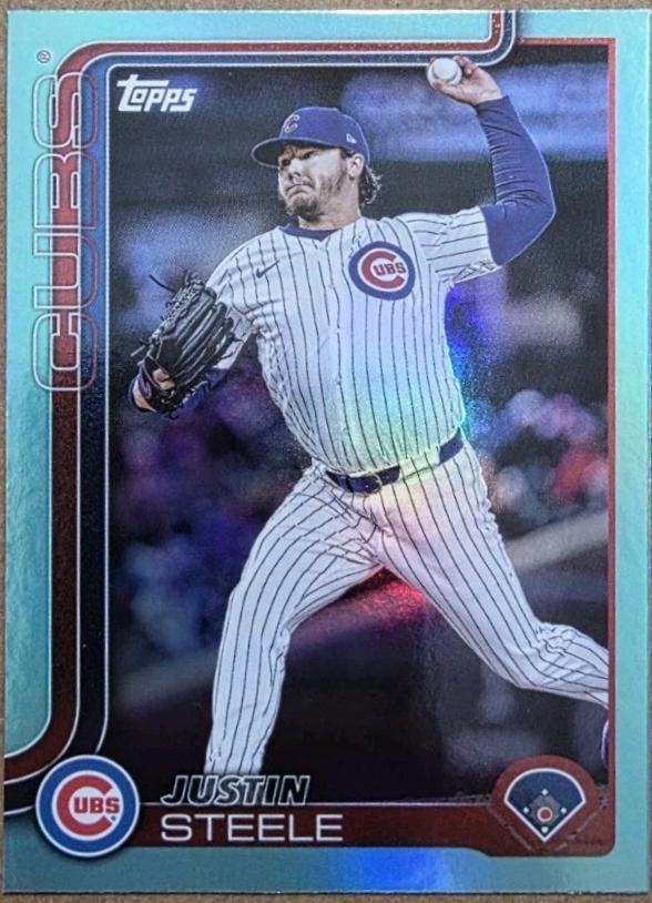 Justin Steele [Aqua Rainbow Foil] #US248