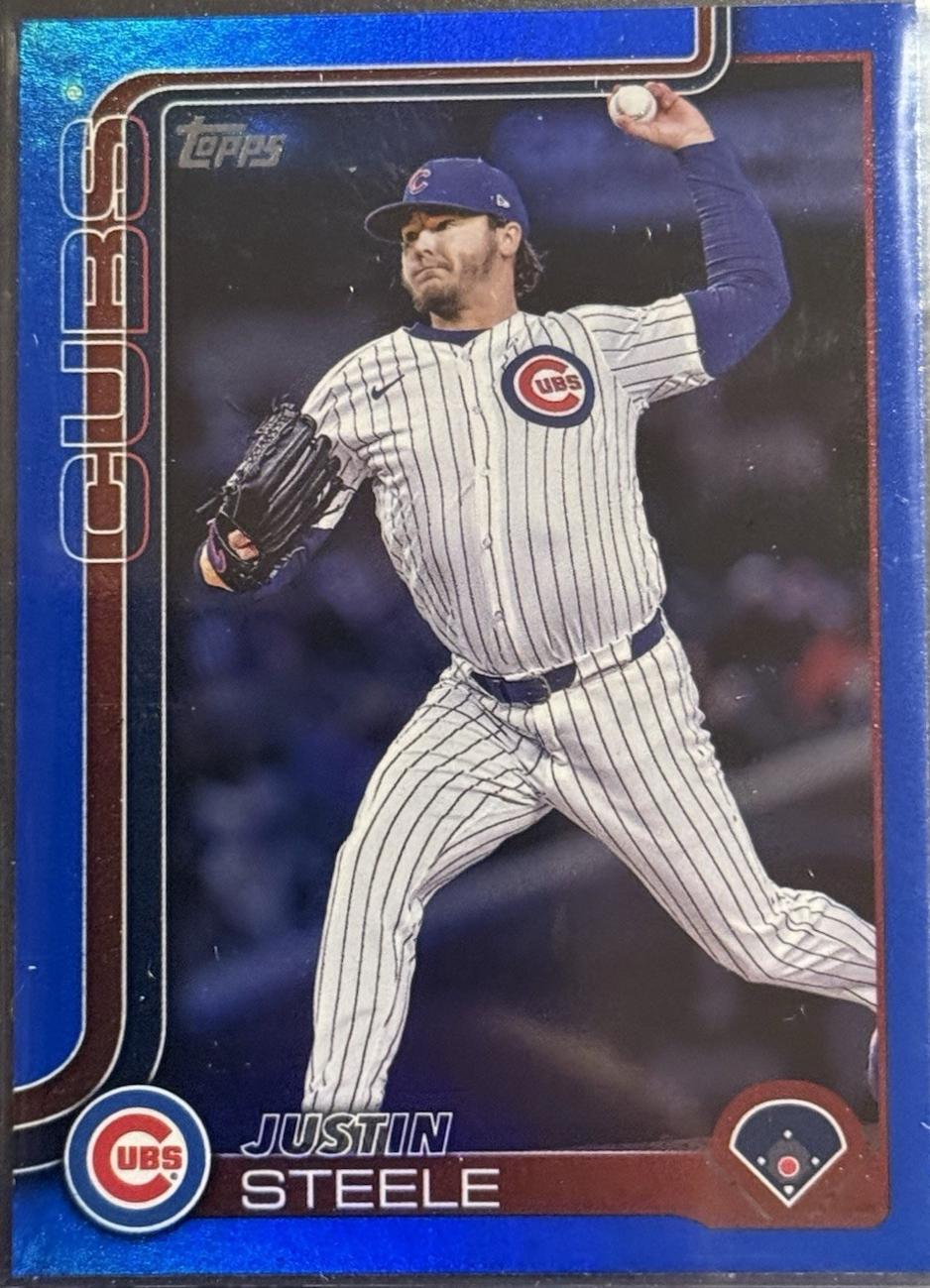 Justin Steele [Blue Rainbow Foil] #US248