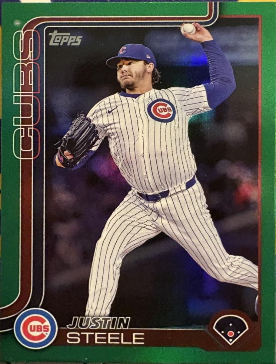 Justin Steele [Green Rainbow Foil] #US248