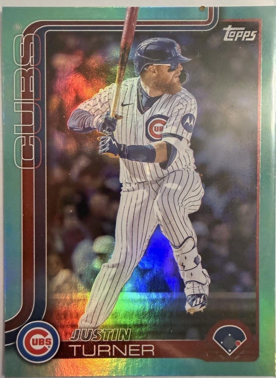 Justin Turner [Aqua Rainbow Foil] #US27