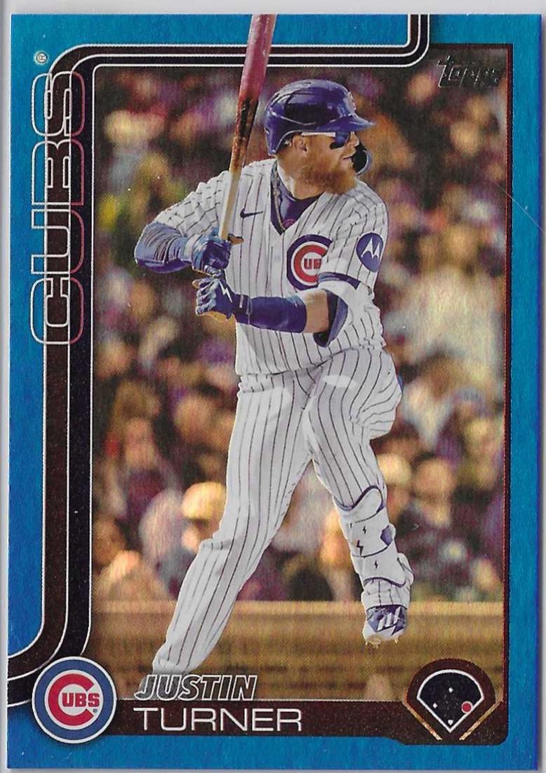 Justin Turner [Blue Rainbow Foil] #US27