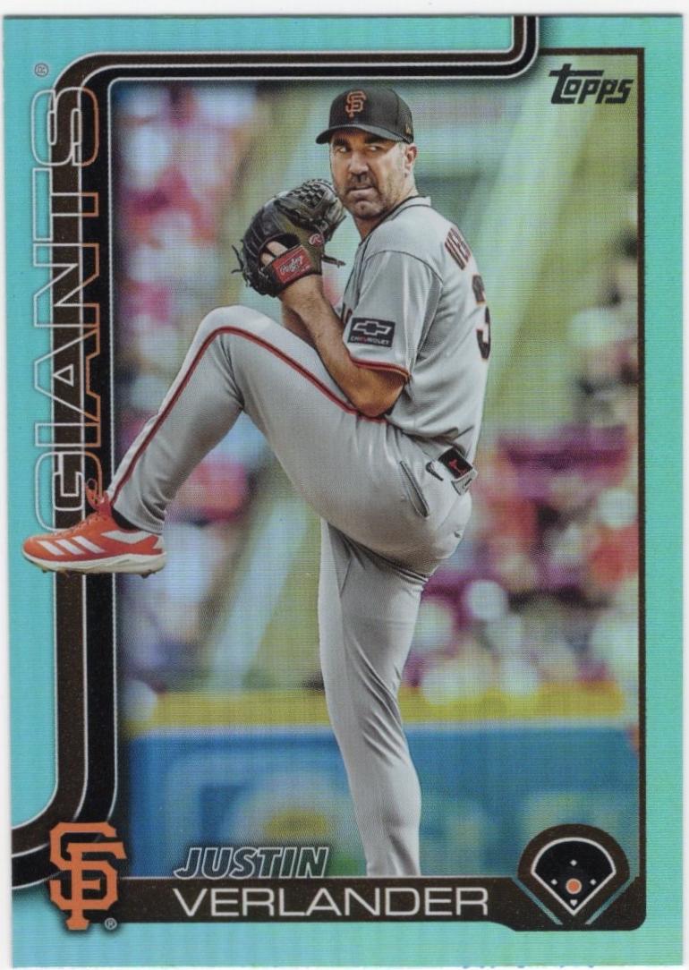 Justin Verlander [Aqua Rainbow Foil] #US100