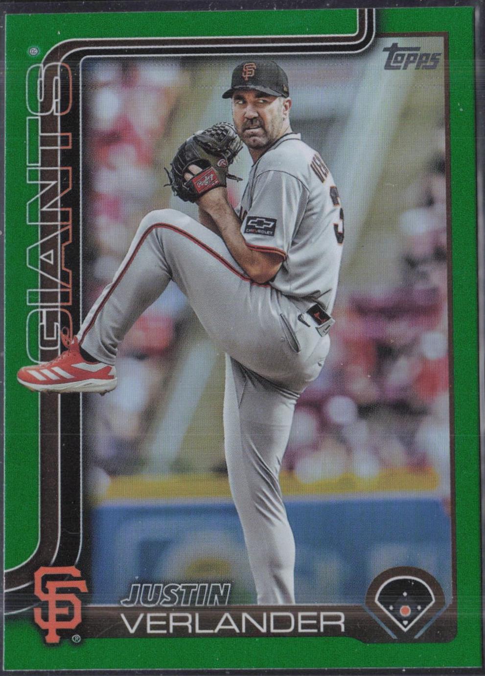 Justin Verlander [Holo Green Foil] #US100