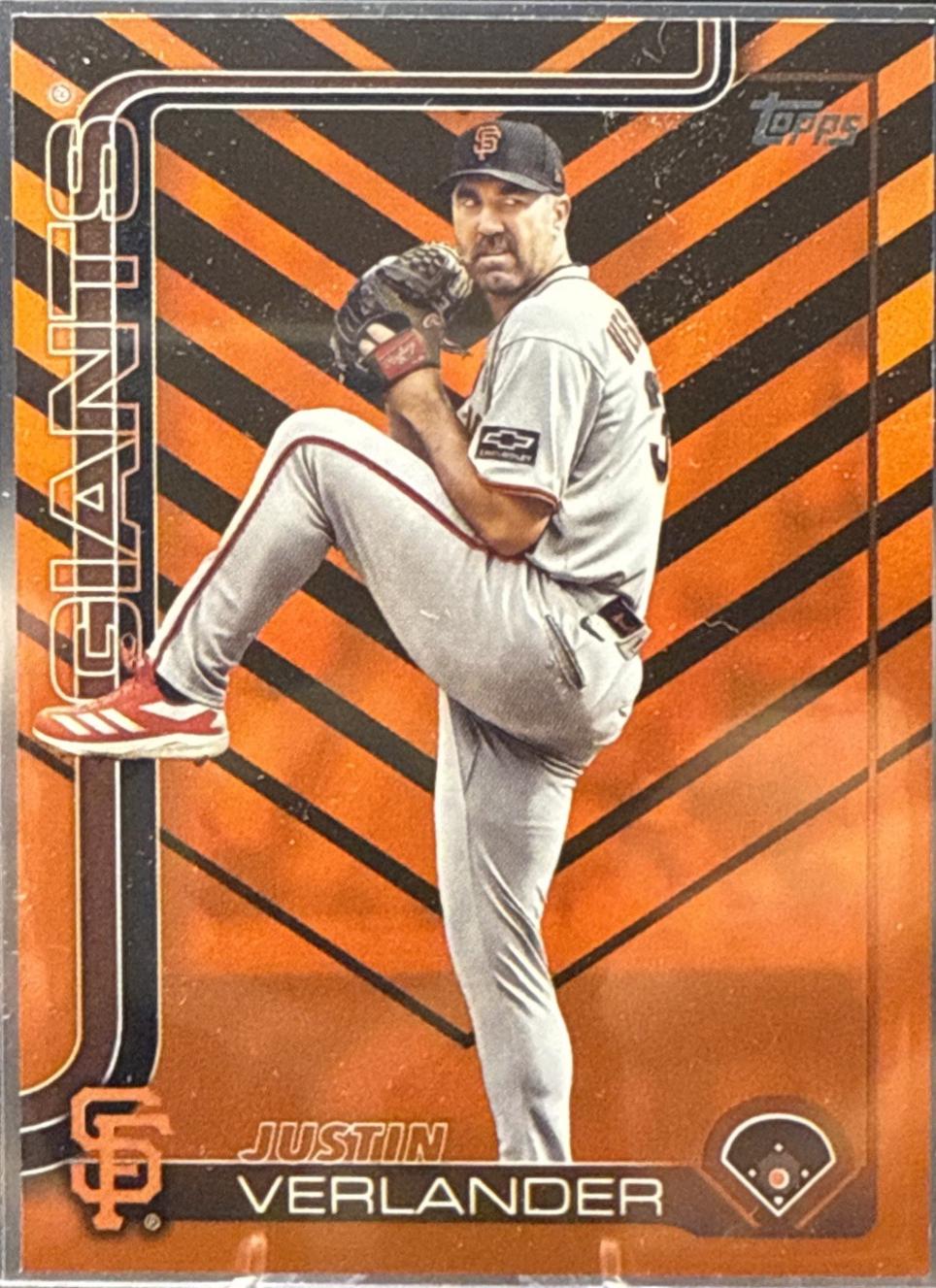 Justin Verlander [Orange Diamante Foil] #US100