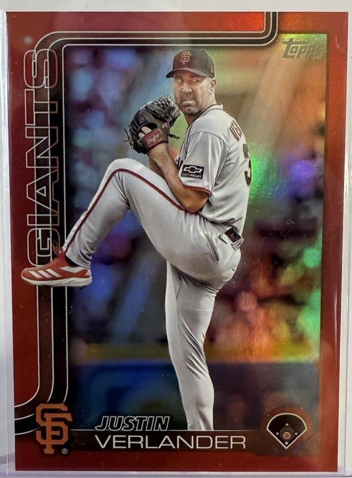 Justin Verlander [Red Diamante Foil] #US100