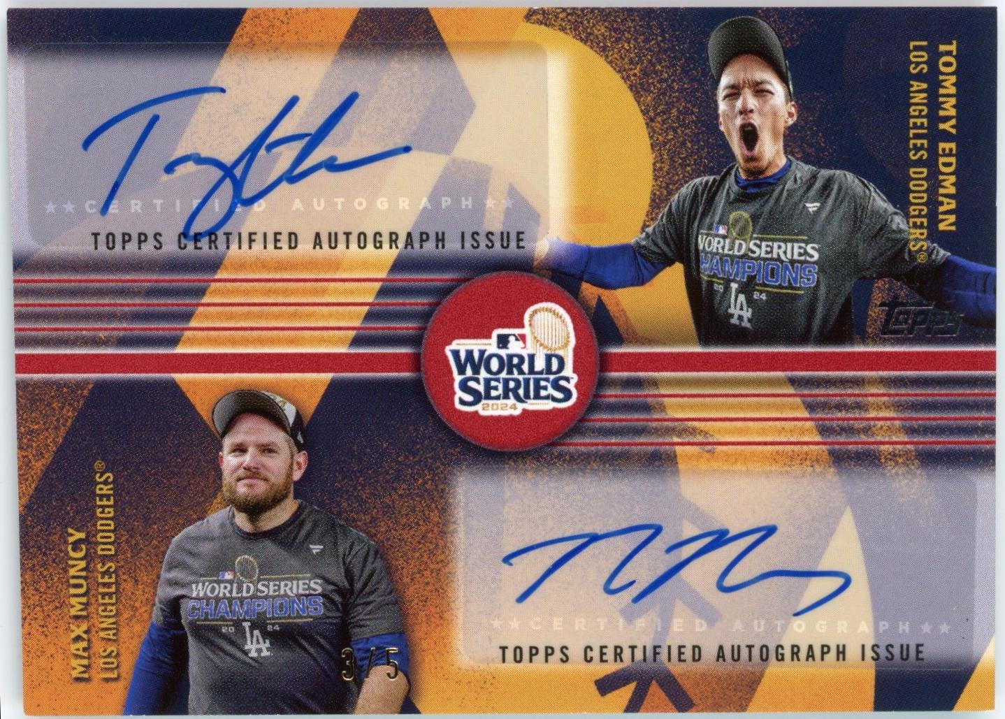 Max Muncy / Tommy Edman [Red] #WCDA-EM