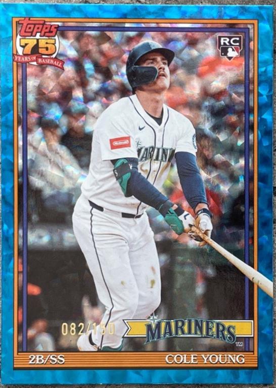 Cole Young [Blue Crackleboard Foil] #T91-98