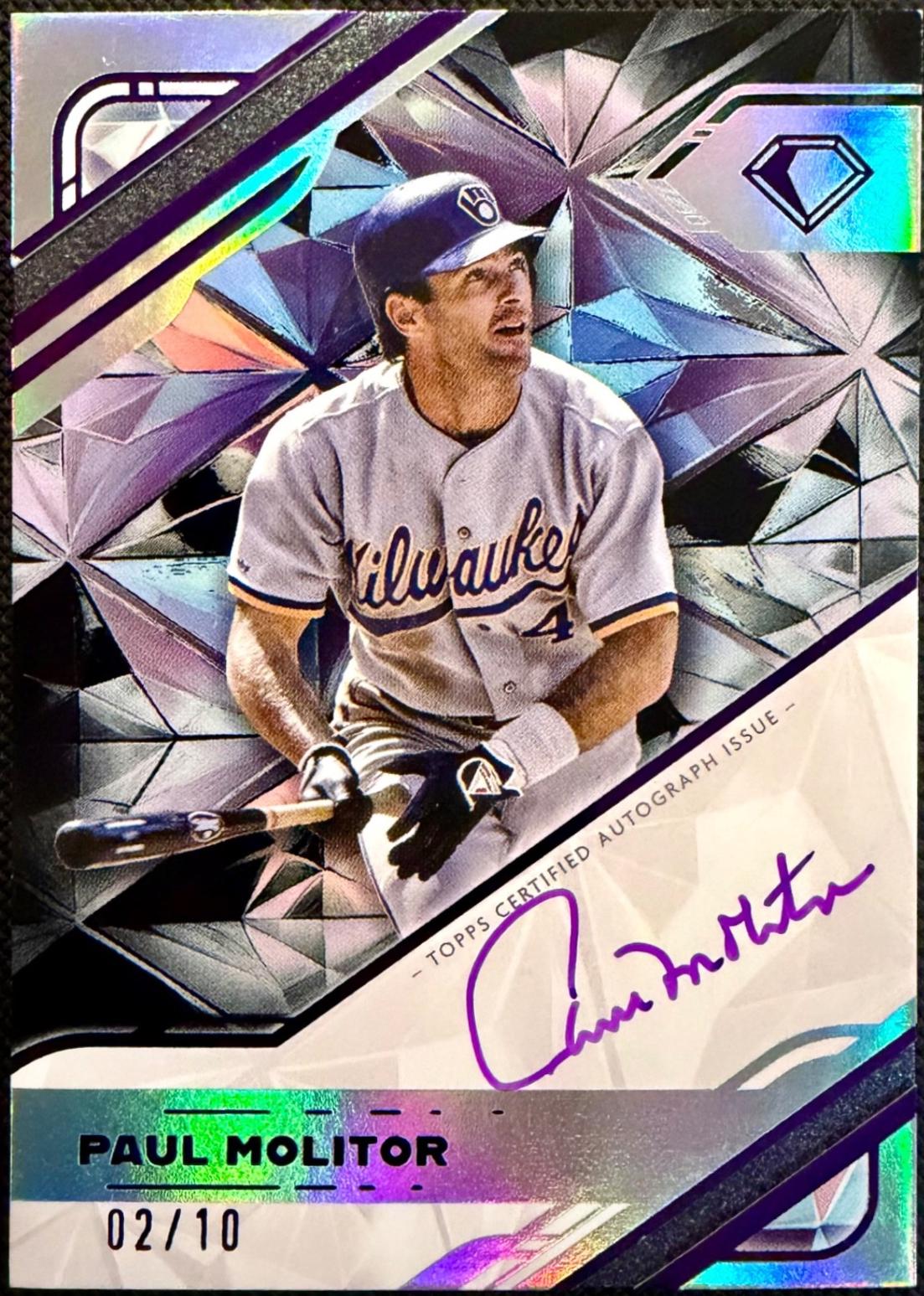 Paul Molitor [Purple Ink Black] #WPA-PM