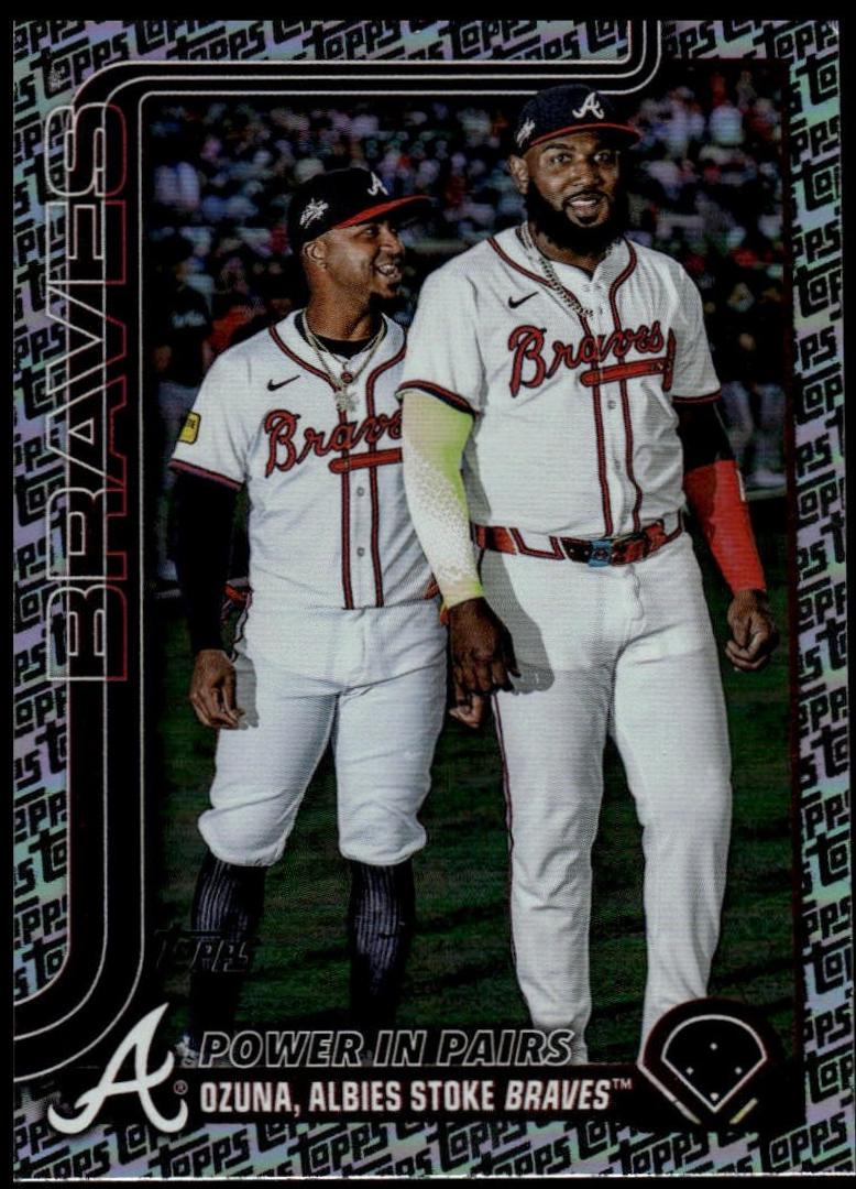 Marcell Ozuna / Ozzie Albies [Topps Logo Foil] #US229