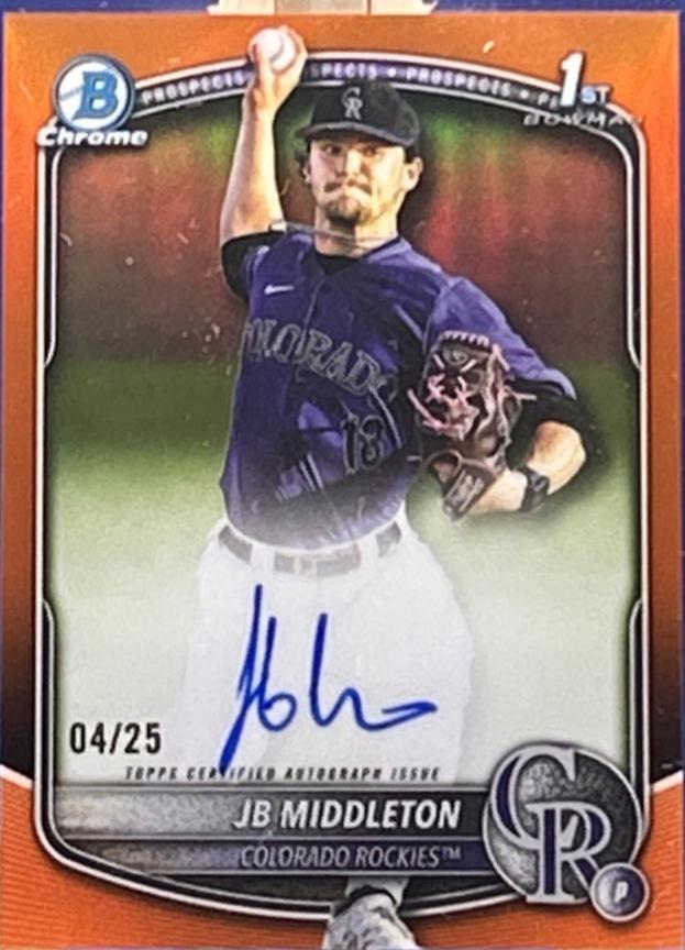 JB Middleton [Orange Refractor] #CPA-JM